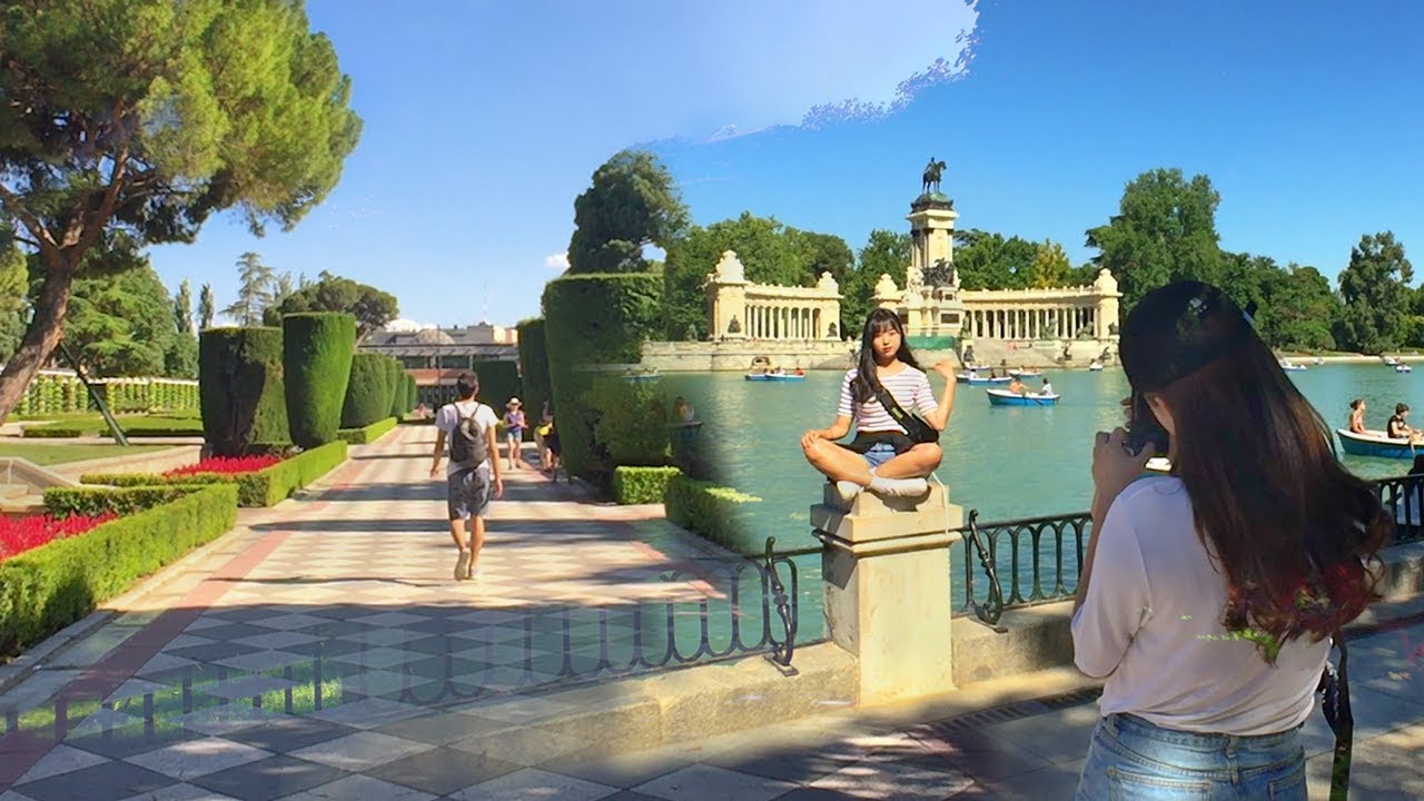 MADRID’S RETIRO PARK Virtual Walking Tour 🇪🇸 SPAIN