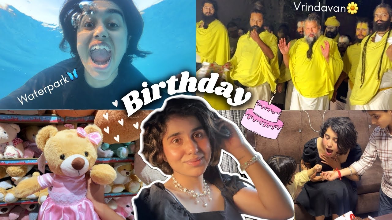 Birthday Vlog💕+ last day at Vrindavan😭🪷 | Premanand ji darshan🙏🏼