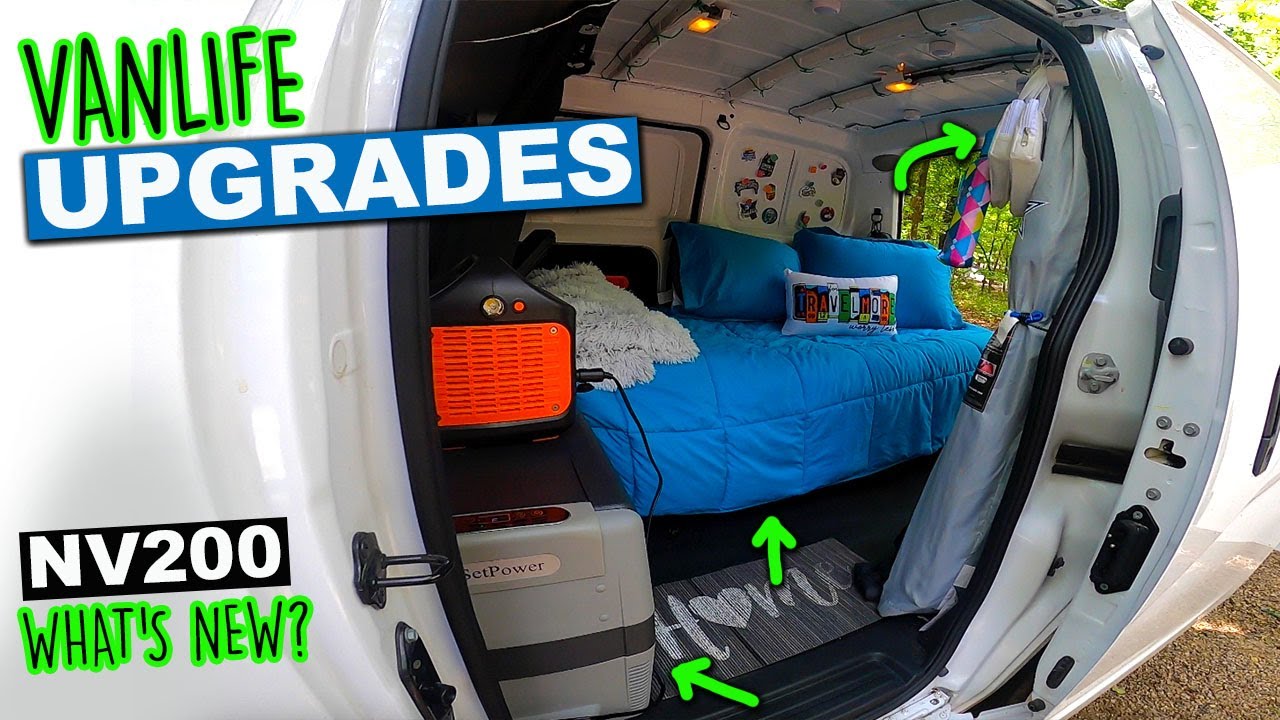 Van Life No Build Модернизация фургона: модернизация микрокемпера NV200 для путешествий по сельск...