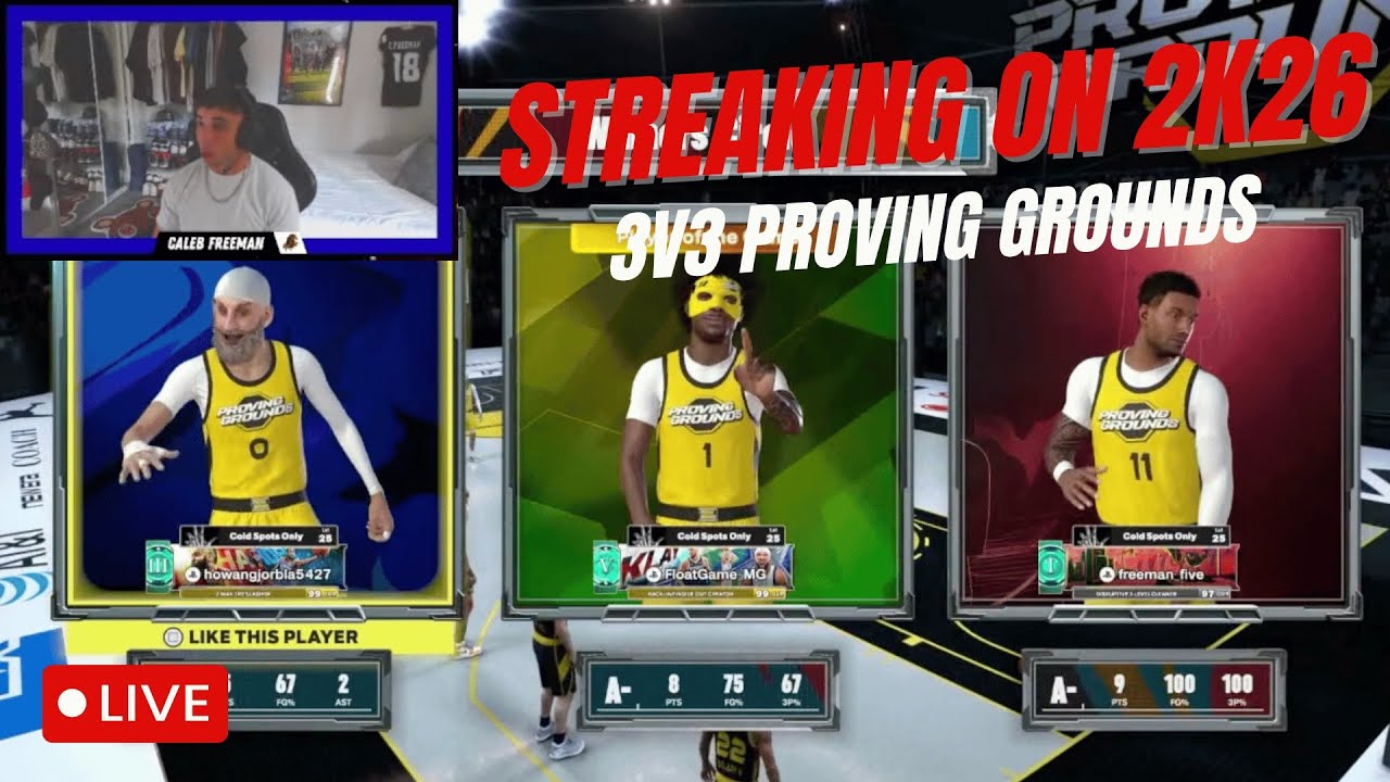 WE LIVE, RUNNING 3's ON 2K w MG and JORB