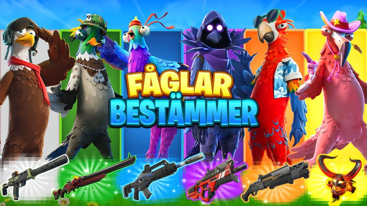 FÅGLAR BESTÄMMER MINA VAPEN I FORTNITE