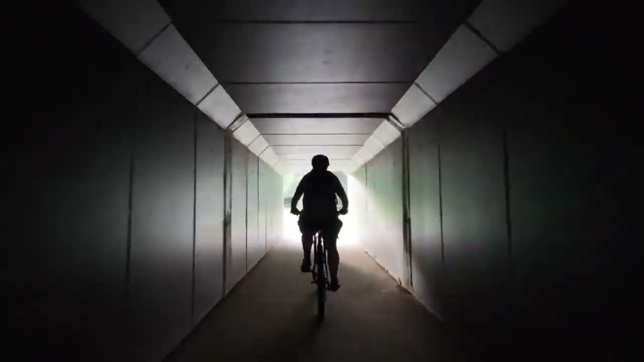 Cabbage Tree Creek Bikeway explore through the Tunnel of Doom