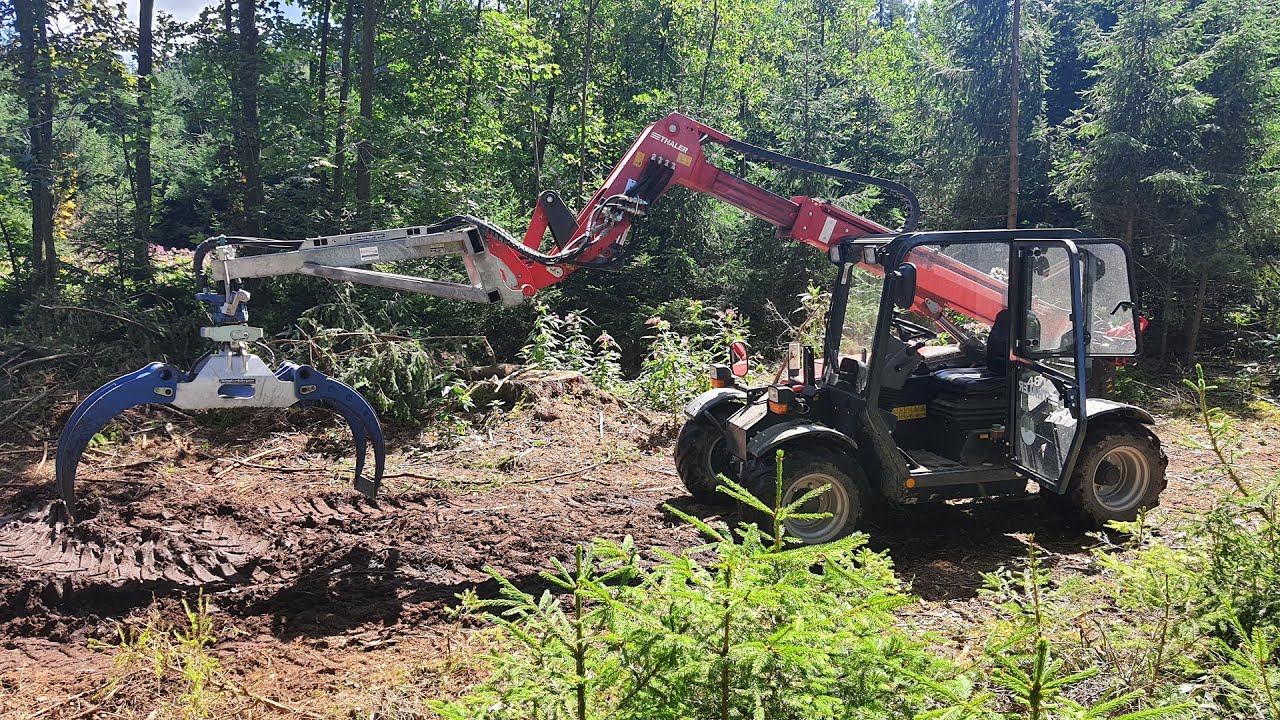 Thaler Lader 48T18 im Holz Drohnenaufnahmen