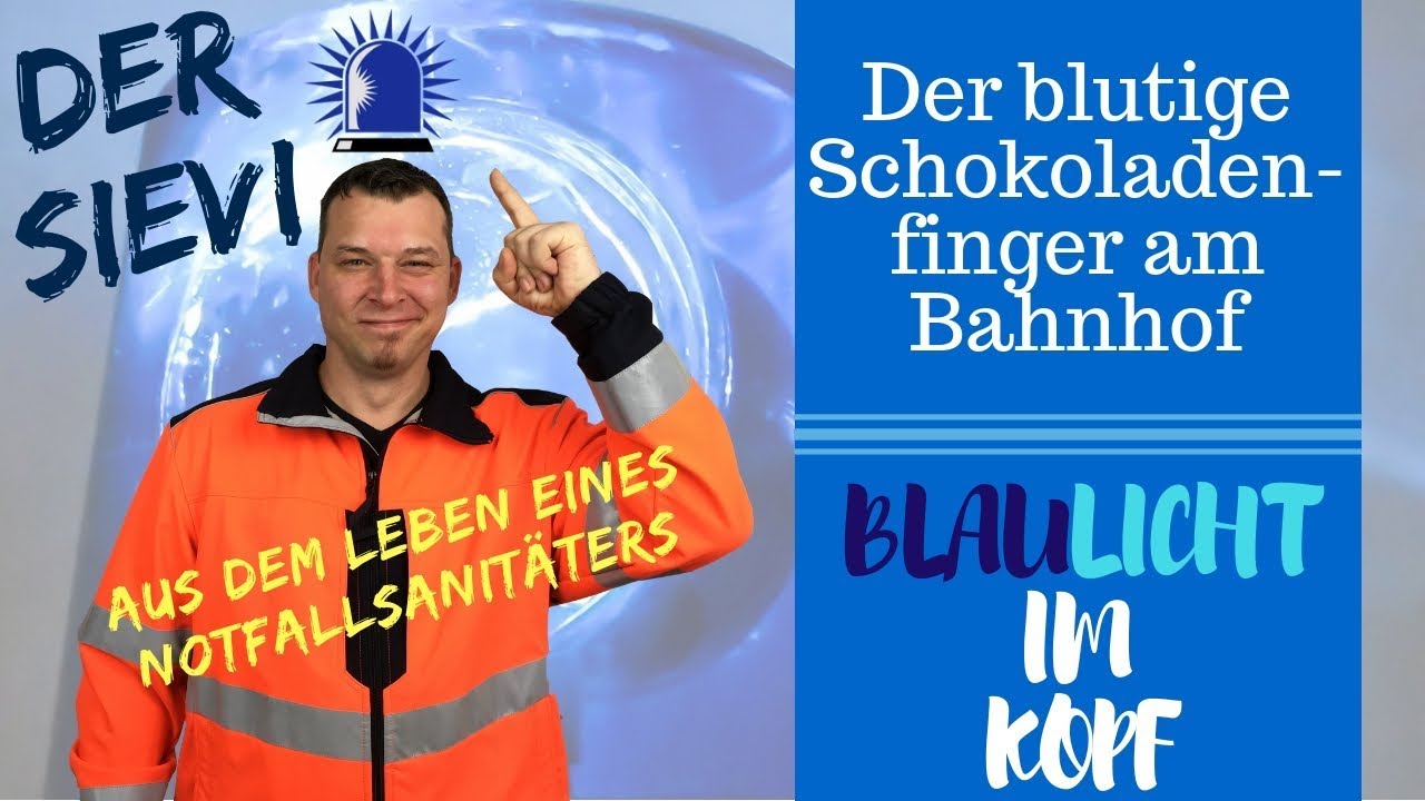 Der blutige Schokoladenfinger am Bahnhof