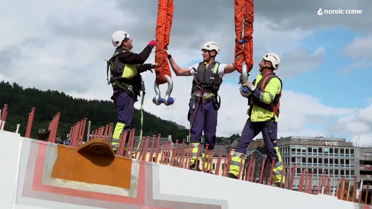 Bridge assembly in Drammen, Norway