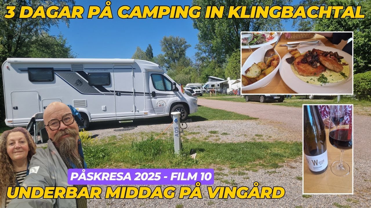 Kör söderut till Südliche Weinstrasse, till en underbar camping nära Landau, mitt i vindistriktet.