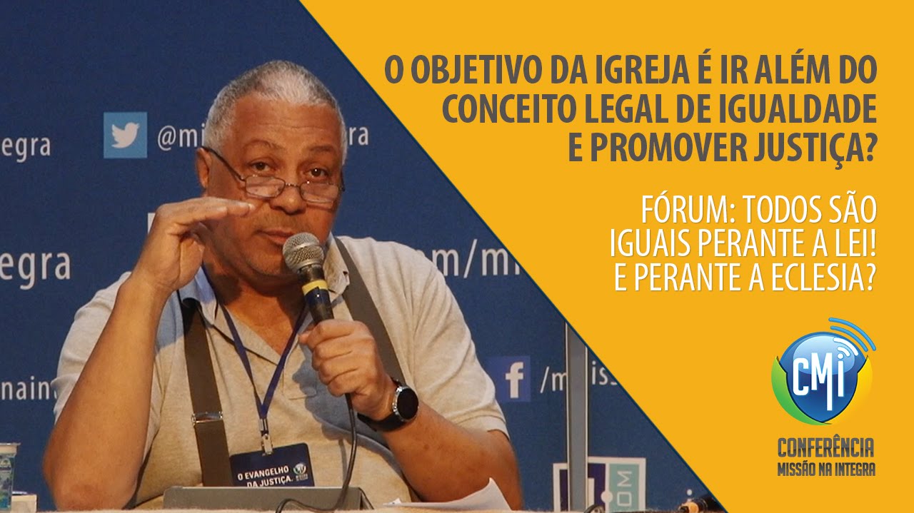 O objetivo da igreja é ir além do conceito legal de igualdade e promover justiça?