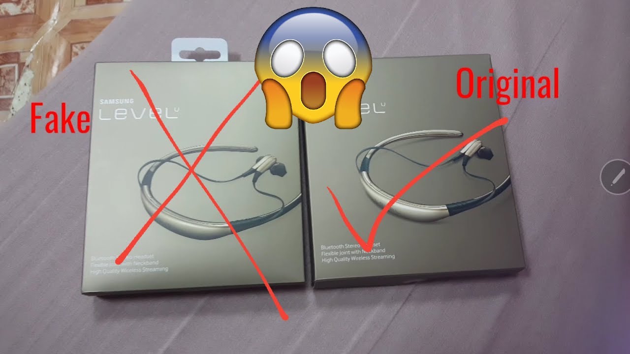 SAMSUNG LEVEL U UNBOXING FAKE and ORIGINAL / COMPARISON VIDEO / UNBOXING LEVEL U PRO SAMSUNG