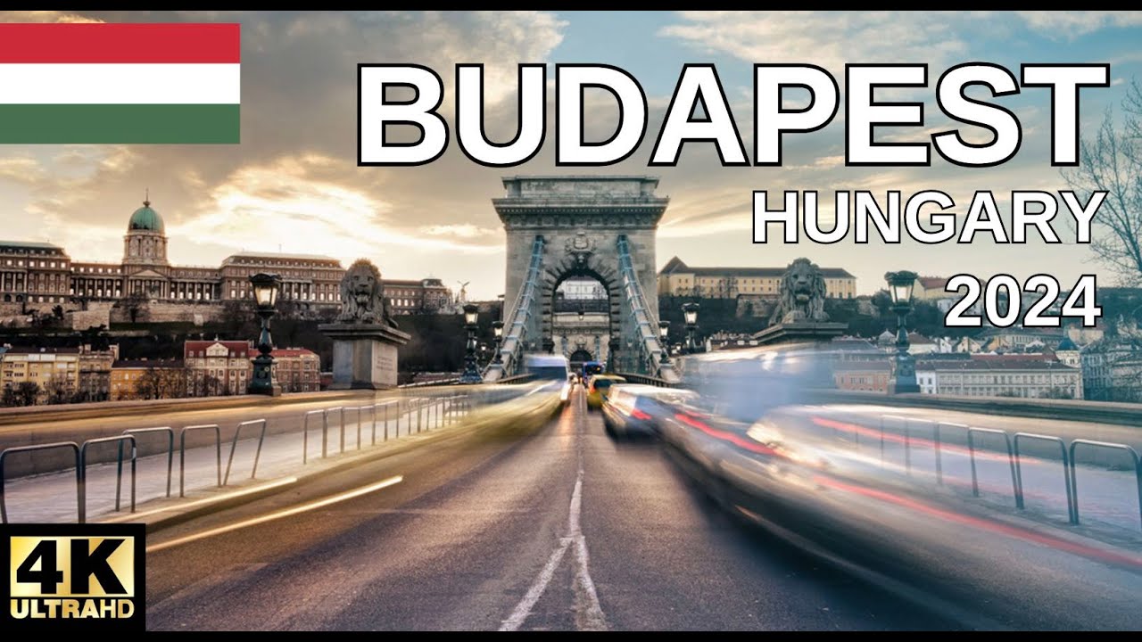 Budapest road 4K. Day and night. Roads of Hungary