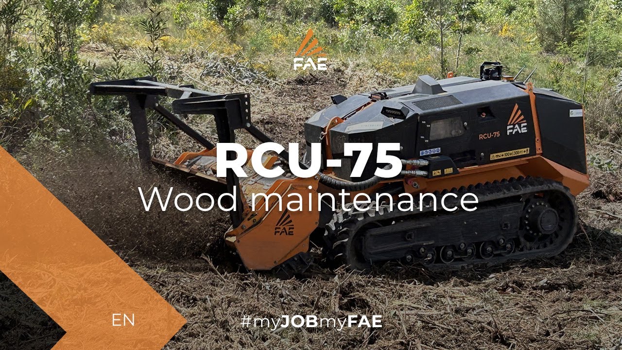 The FAE remote controlled tracked carrier, able to ensure maximum stability on steep terrain