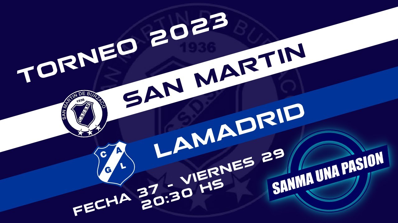 Fecha 37: San Martín de Burzaco vs Lamadrid - EN VIVO