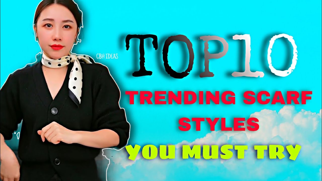 Откройте для себя 10 самых популярных стилей шарфов! #ScarfFashion #TrendingStyles #Fashion2025 #...