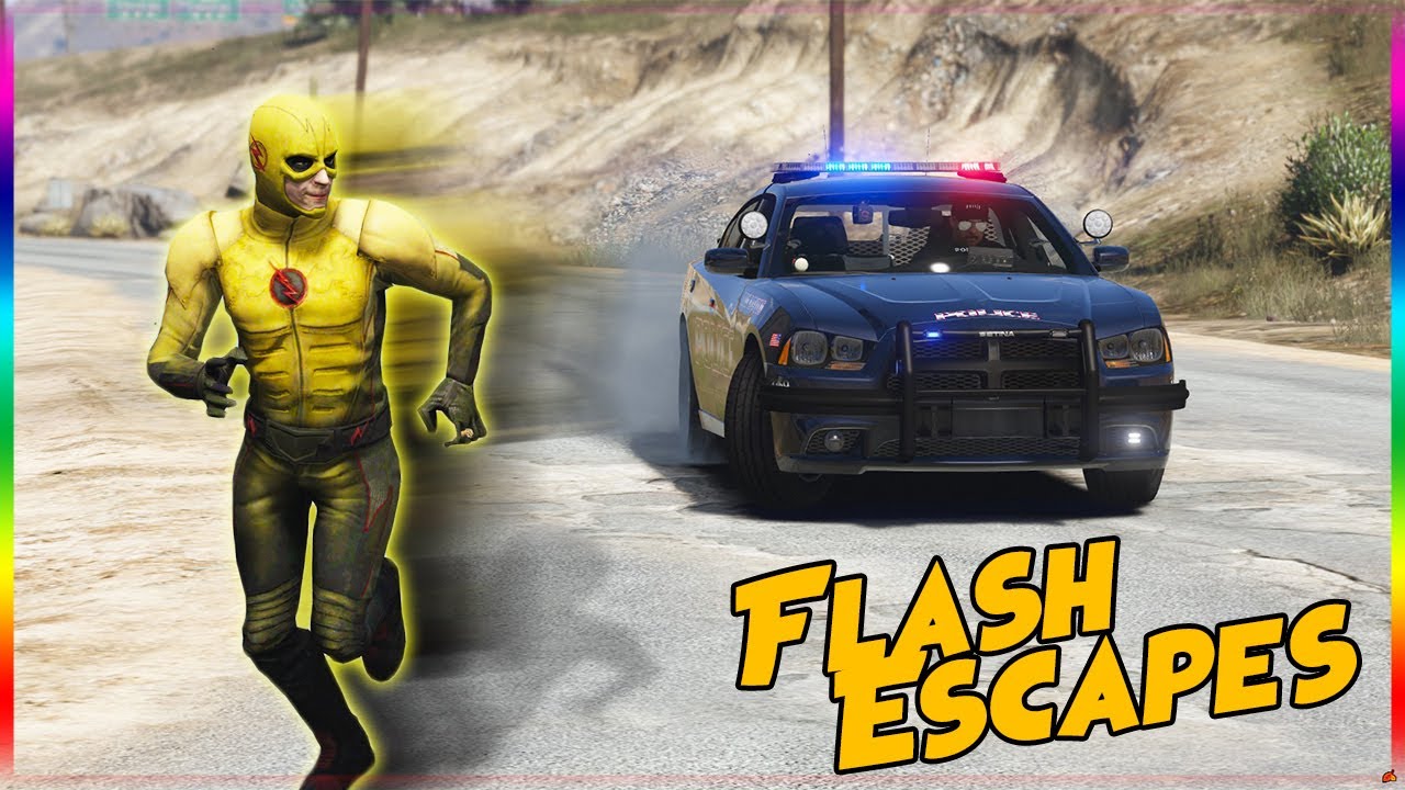 REVERSE FLASH ESCAPES PRISON (GTA 5 SUPERHERO ROLEPLAY)