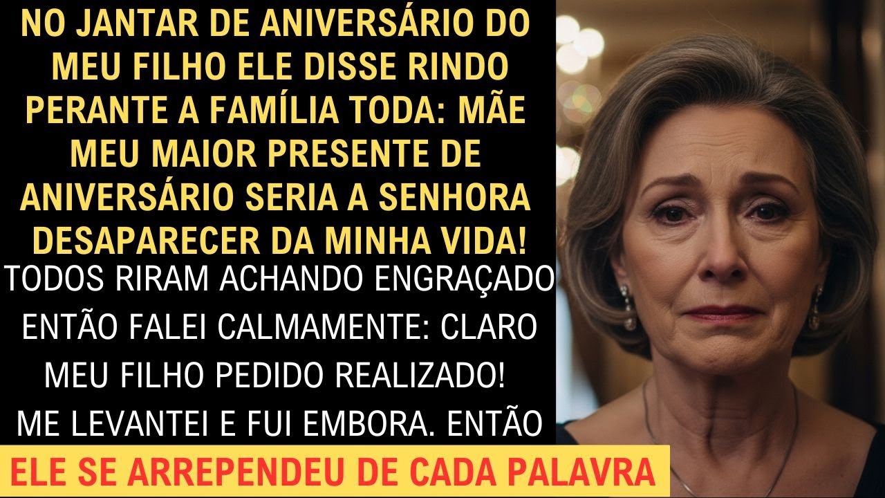 Ele pediu de presente de aniversário que eu desaparecesse… e eu cumpri a promessa na frente de todos