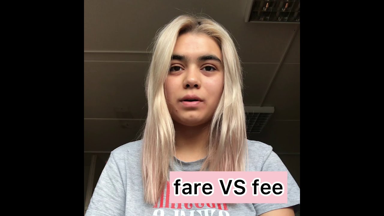 fare VS fee