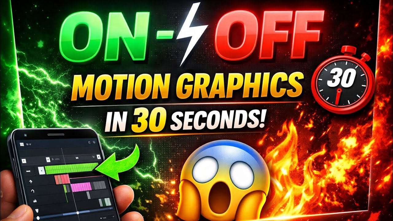 ON–OFF Motion Graphics in 30 Seconds 😱🔥