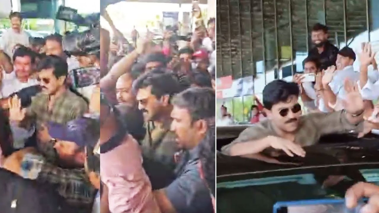 Global Star Ram Charan Received Grand Welcome @ Rajahmundry Airport | AP Elections 2024