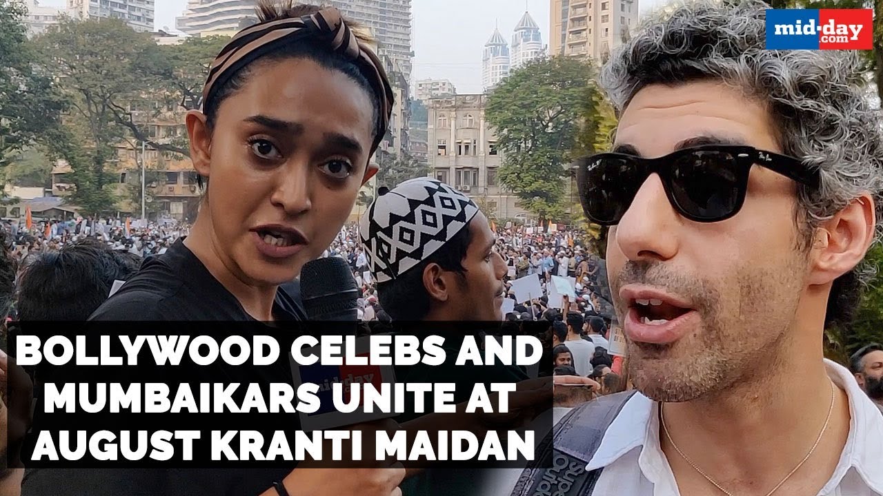 CAA Protest | Bollywood celebs and  Mumbaikars unite at August Kranti Maidan