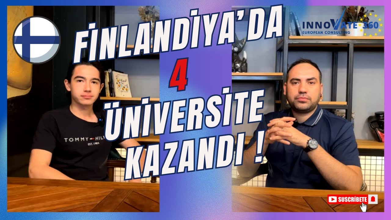 FİNLANDİYA'DA 4 ÜNİVERSİTE KAZANDI !