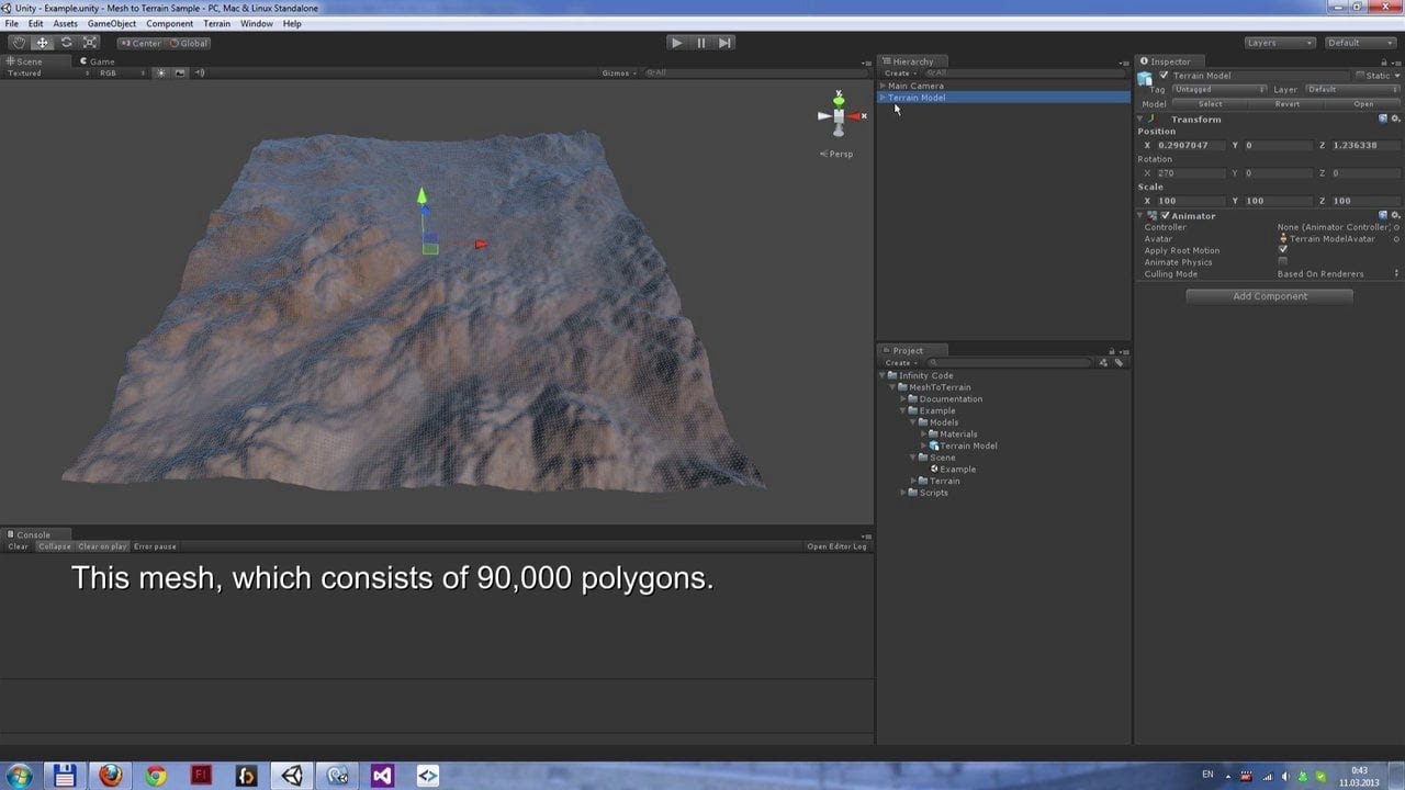 Unity3D Mesh to Terrain | Unity Asset