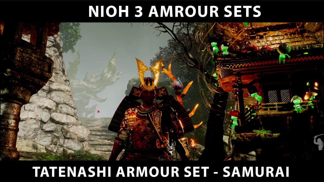 Комплект доспехов Татенаши из Nioh 3. Самурайские доспехи.