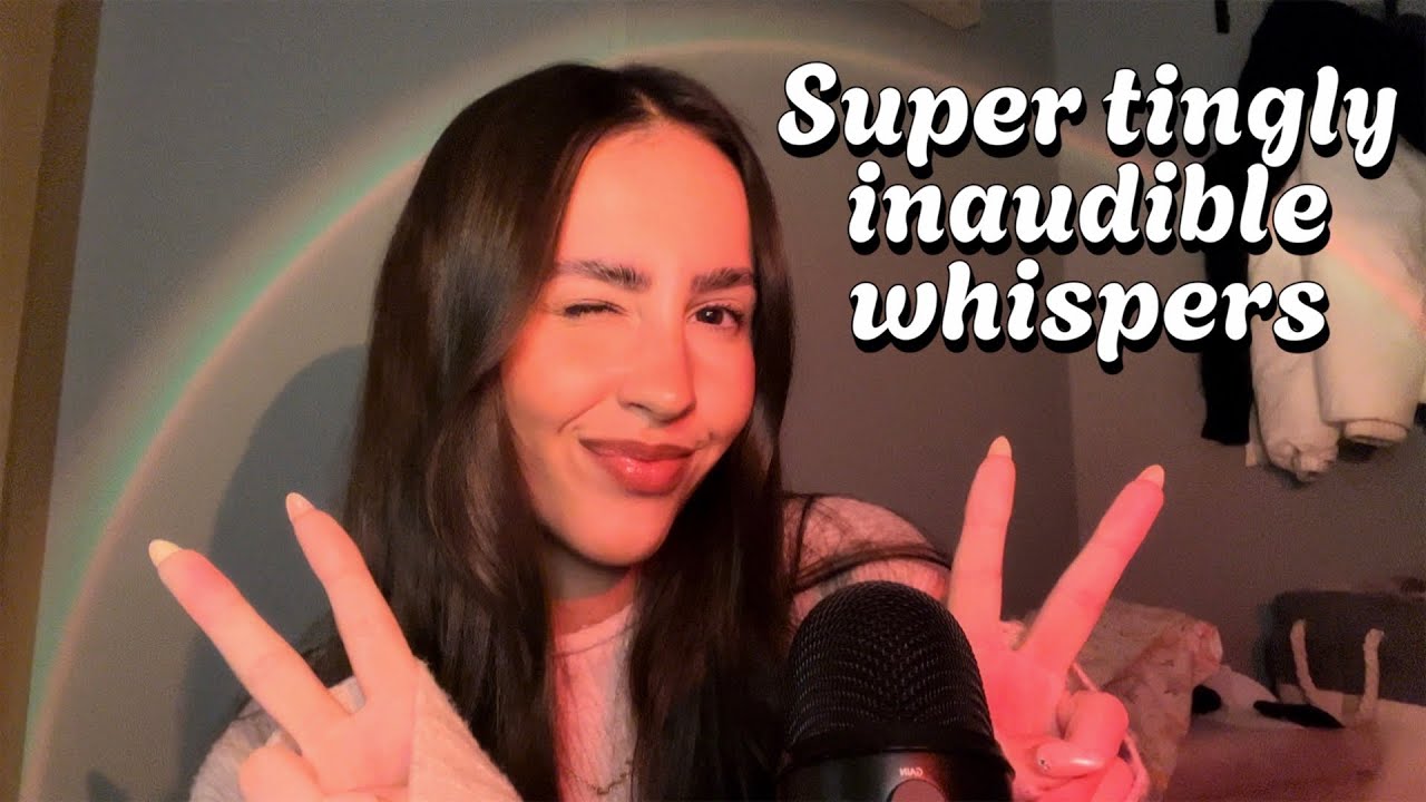 ASMR- Semi inaudible whisper rambles (you can actually understand me)🌺✨