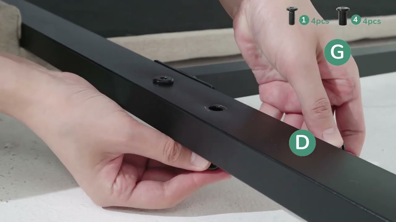 F12007 Bed Frame Installation Instruction