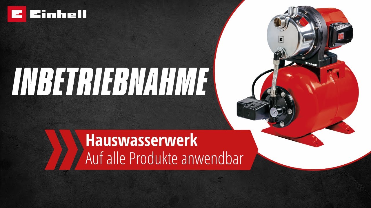 Inbetriebnahme eines Hauswasserwerks | Einhell Service