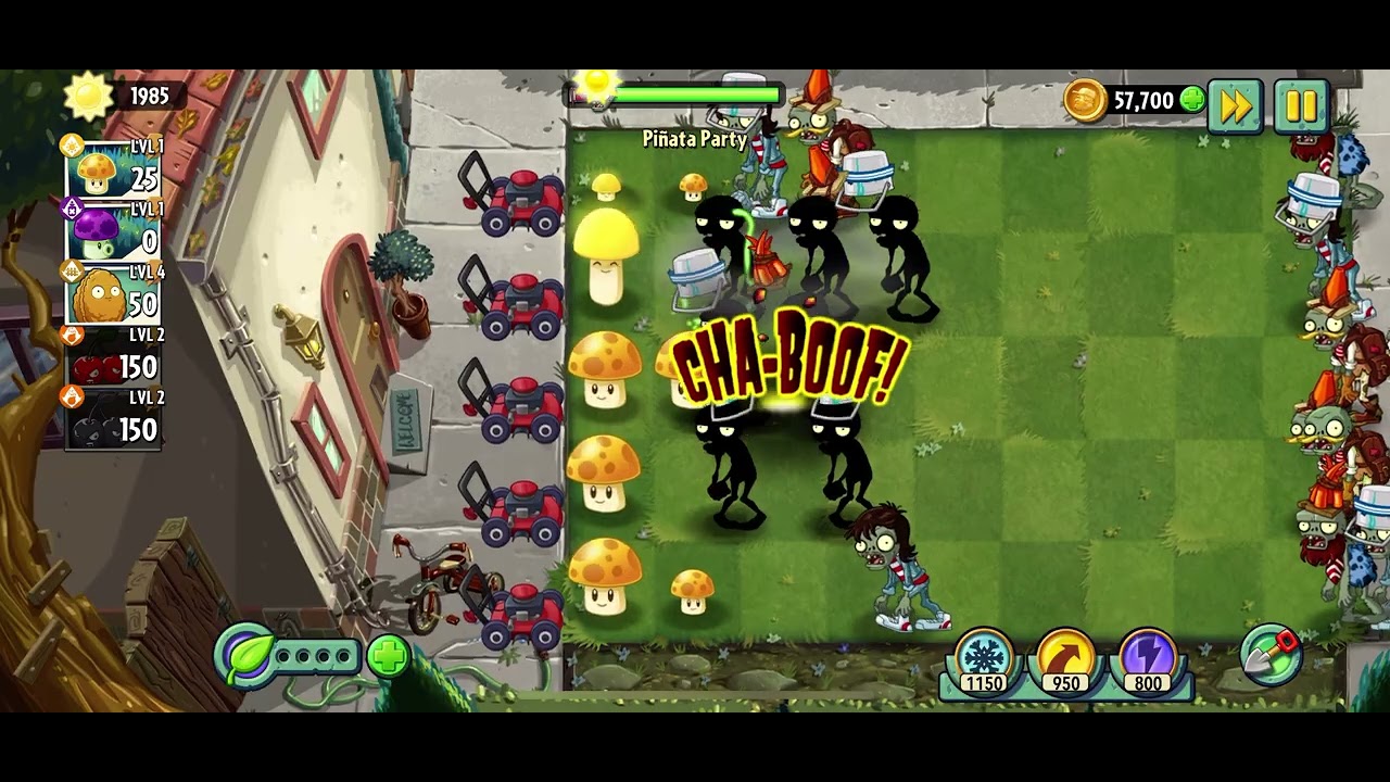 Piñata party on plant vs zombies 