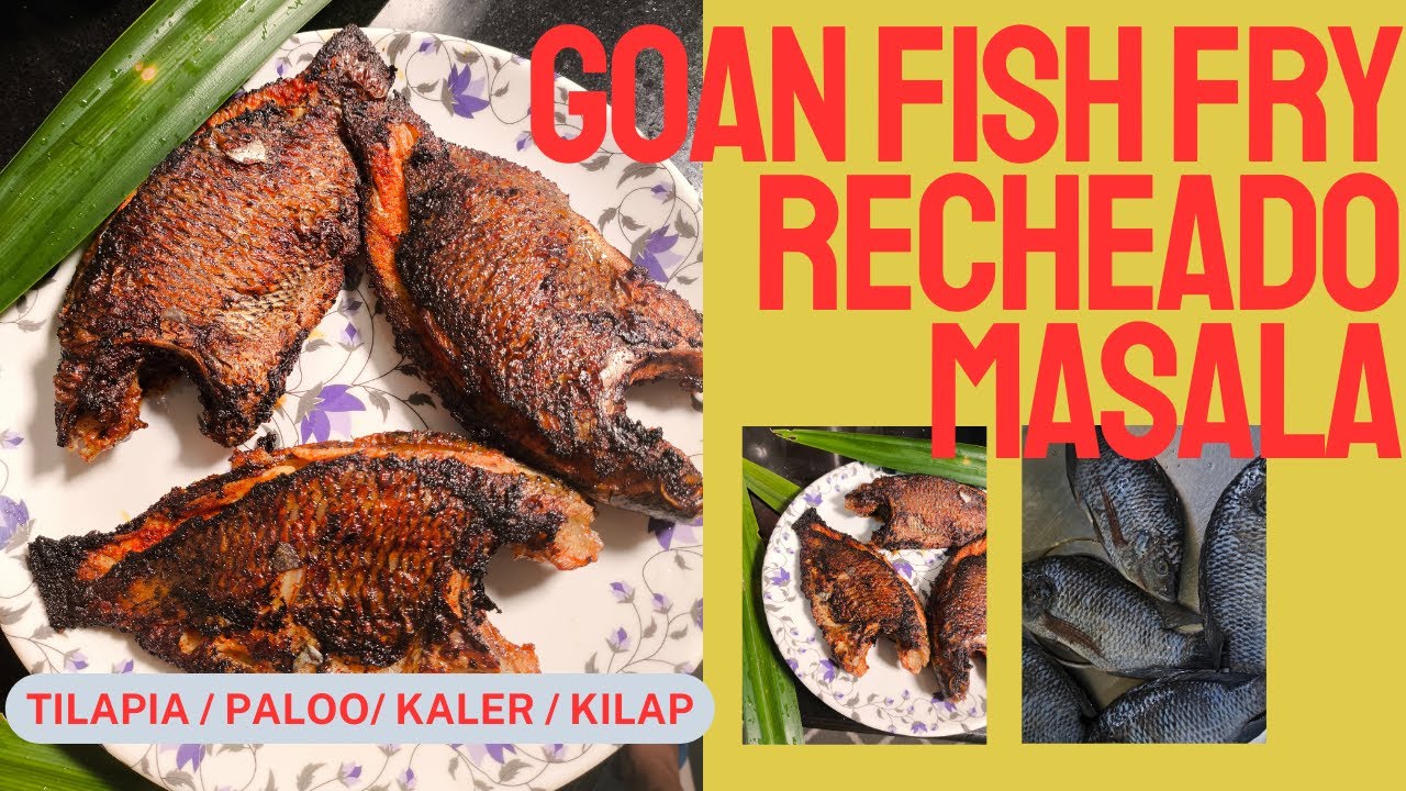 GOAN TILAPIA FISH FRY | KONKAN FISH FRY | RECHEADO MASALA FRY | KILAP | KALER | PALOO #goa #fish
