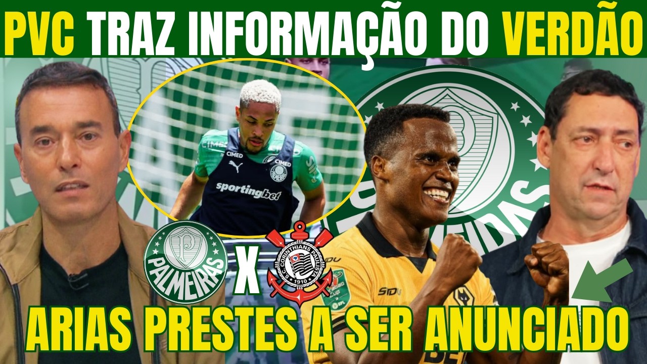 SEXTA AGITADA NO PALMEIRAS! EXPECTATIVA DE ANÚNCIO DE ARIAS! ÚLTIMAS INFORMAÇÕES DO DERBY DE DOMINGO