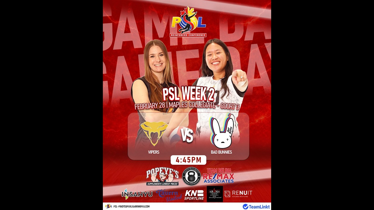 PSL 2026 REINFORCED CONFERENCE | VIPERS VS BAD BUNNIES - FEBRUARY 28, 2026