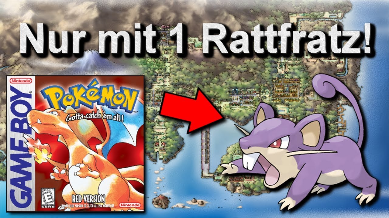 Kann man Pokemon Rot/Blau mit nur einem Rattfratz durchspielen? (+ Keine Items in K&auml;mpfen)