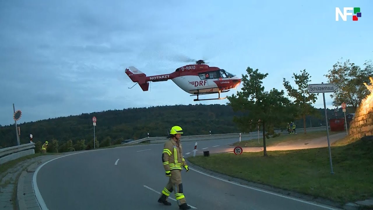 28.09.2017 - Vier Verletzte nach Frontalzusammenstoß bei Kernen-Stetten