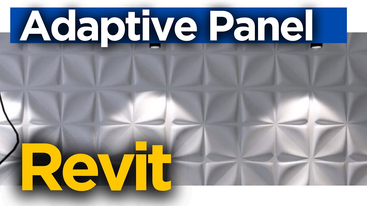 Revit tutorial (Day 115) Adaptive Panel in revit