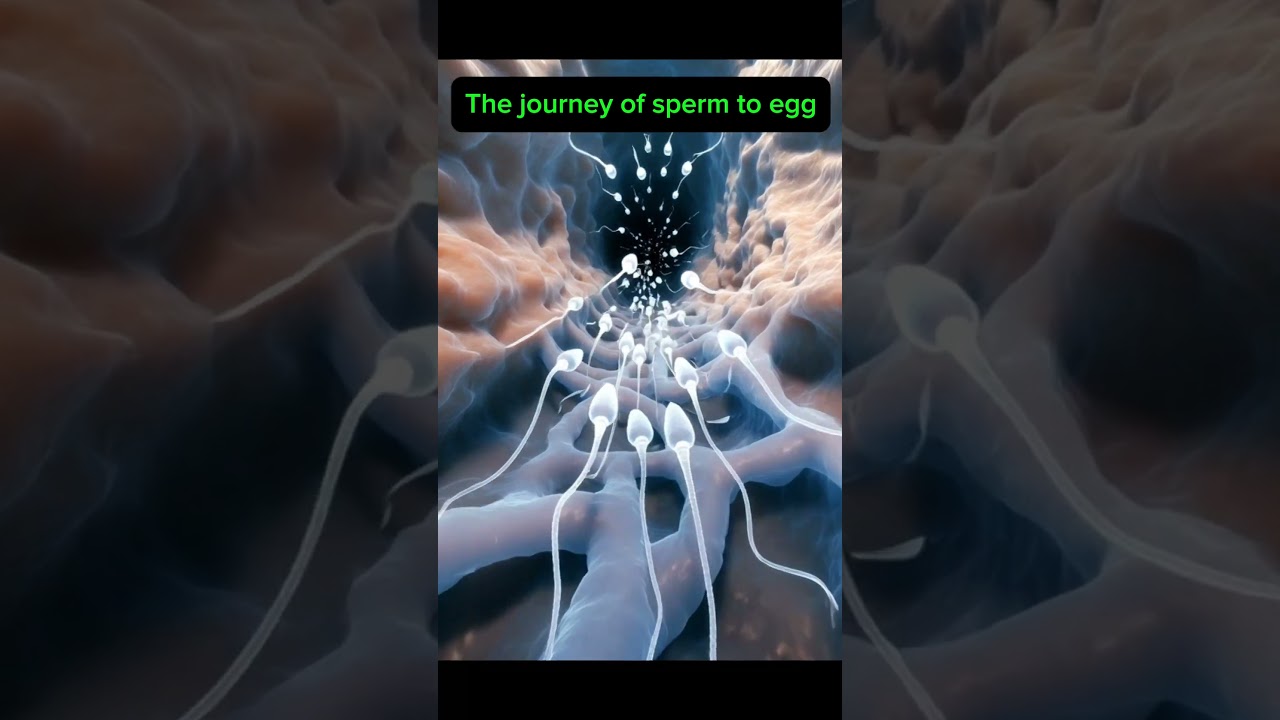 How One Sperm Reaches the Egg&mdash;The Fertilization Story&hellip;..  #shorts