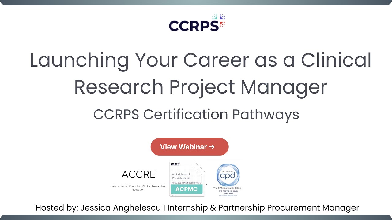 Launching a Career as a Clinical Research Project Manager | Clinical Trials Training