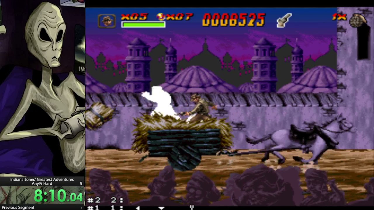 Indiana Jones' Greatest Adventures (SNES) SPEEDRUN Any% HARD (00:46:53.967) *OBSOLETO*