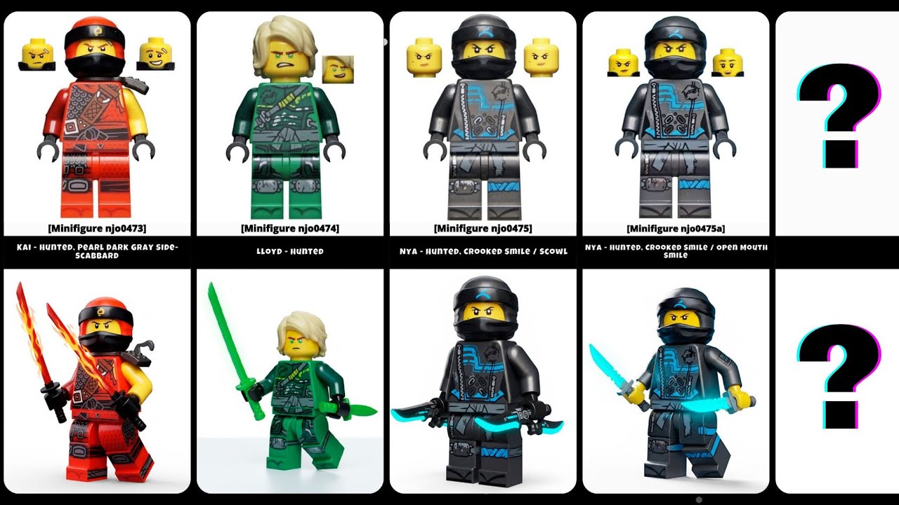 Roblox STEALS ALL Lego NINJAGO: Hunted Characters! | Comparison