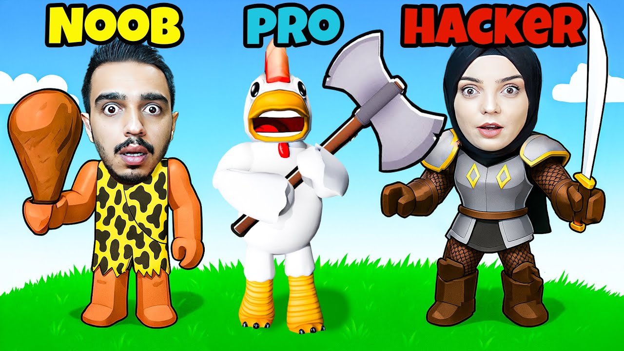 HANGİSİ KAZANACAK? NOOB MU, PRO MU, HACKER MI? 😱⚔️
