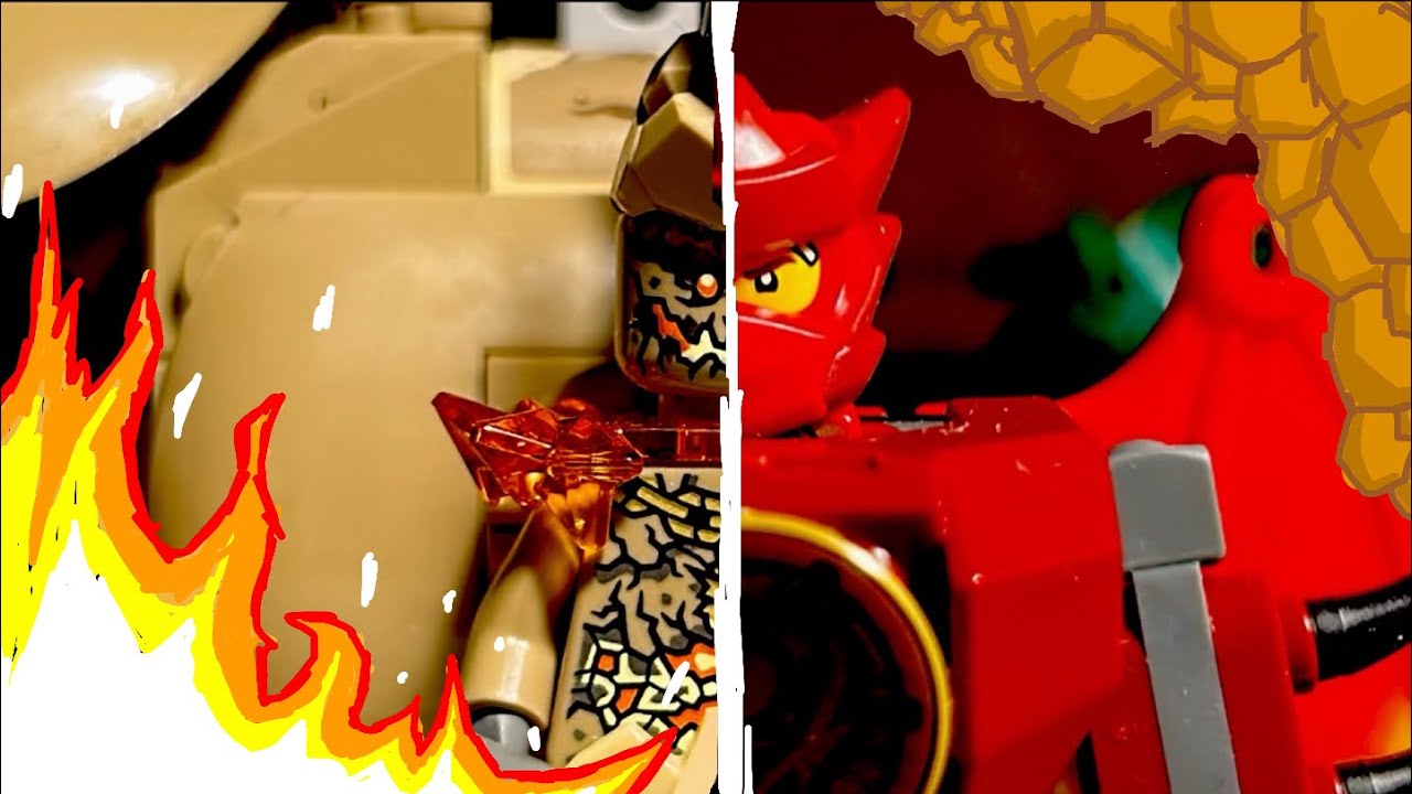 Kai’s Dragon Mech vs Elemental Earth Monster | LEGO Ninjago Dragons Rising Season 4