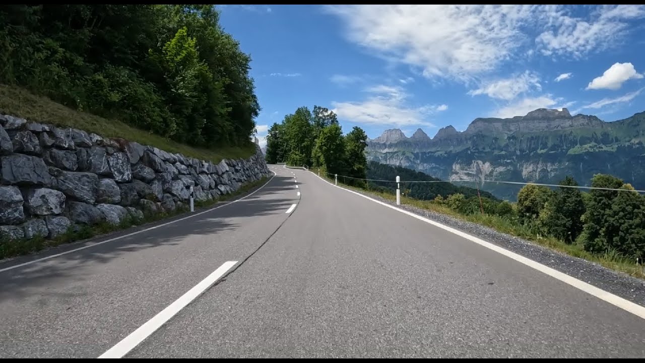 Motorradstrecke (2025) Flums-Hochwiese - Flumserberg - Tannenbodenalp