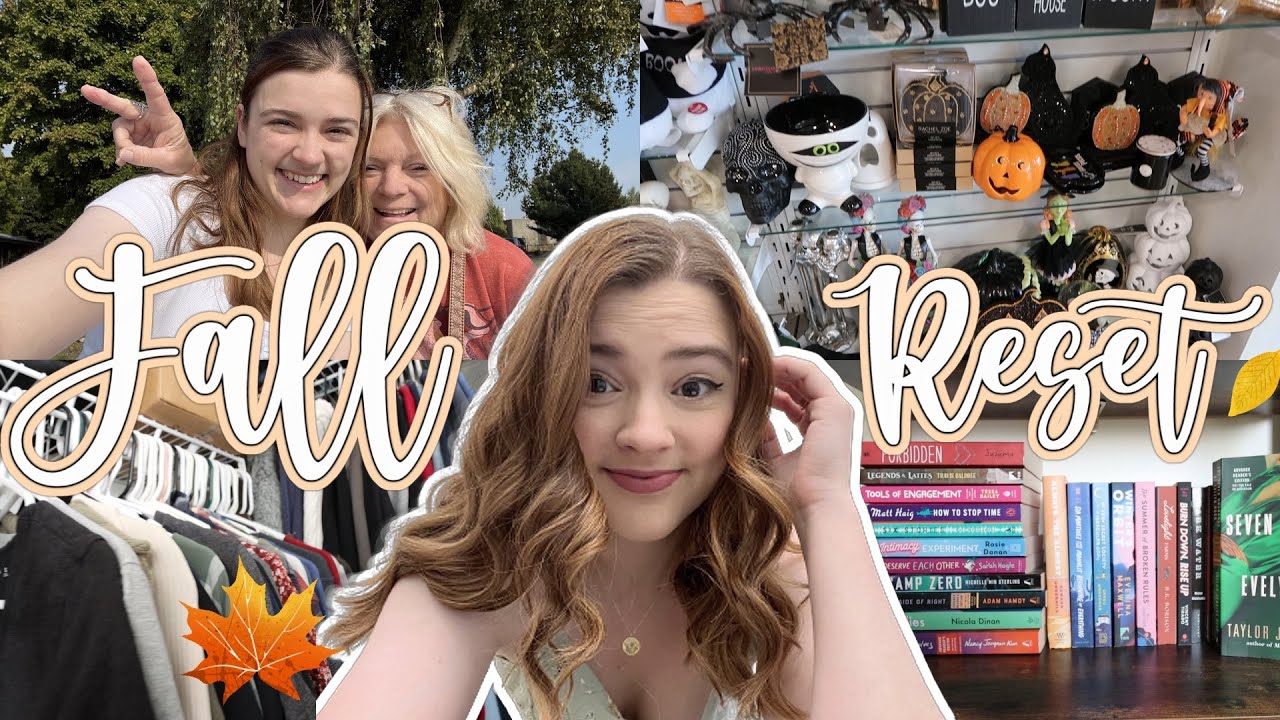 FALL RESET 🍂 decorating for Halloween, a new bookshelf, goals for the season, seasonal favorites ✨