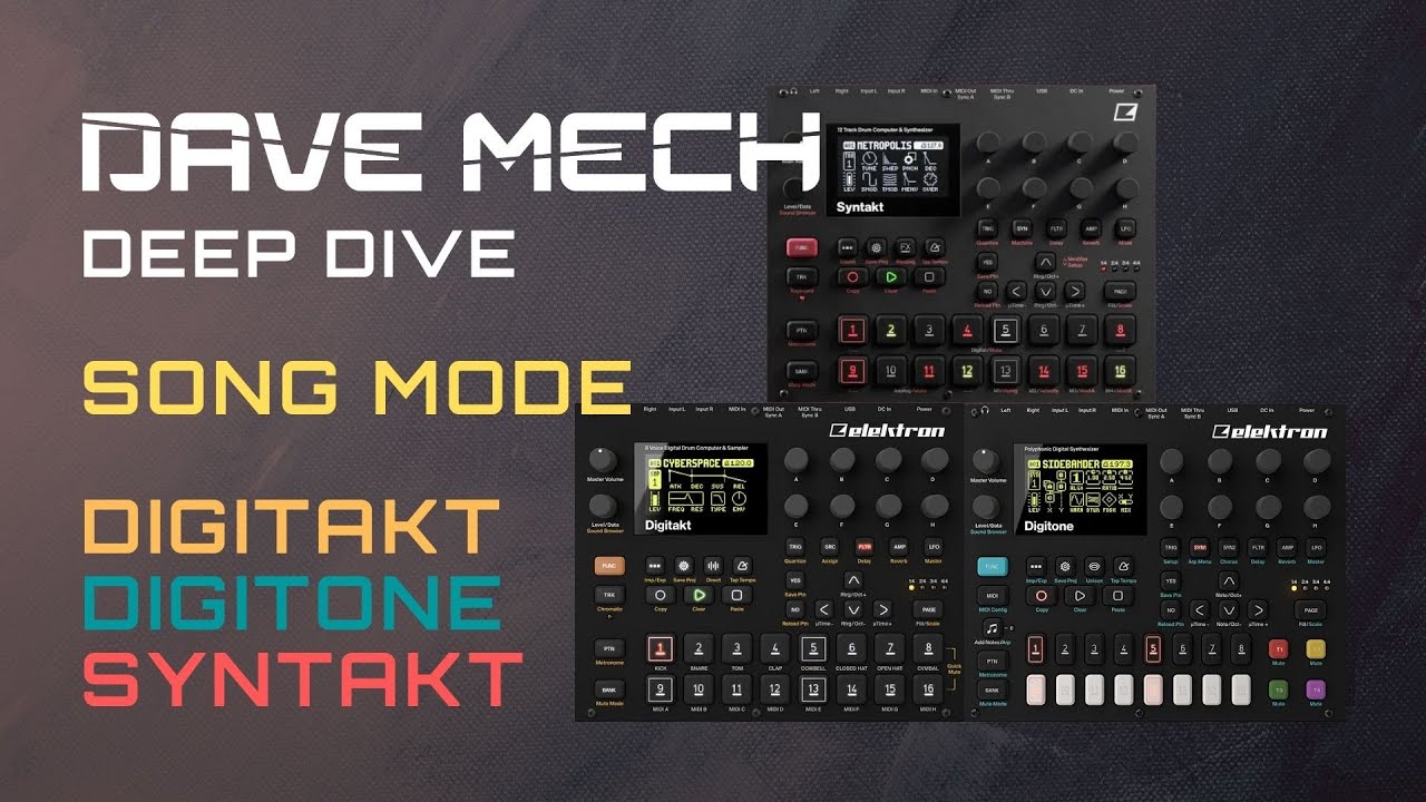 Song Mode for Digitakt Digitone Syntakt is here!