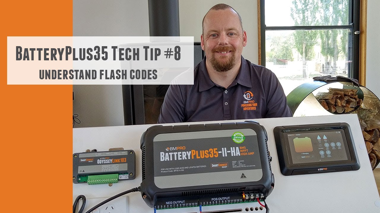 BatteryPlus35 (TechTip 8) What do the Red/Amber/Green Flash Codes Mean?