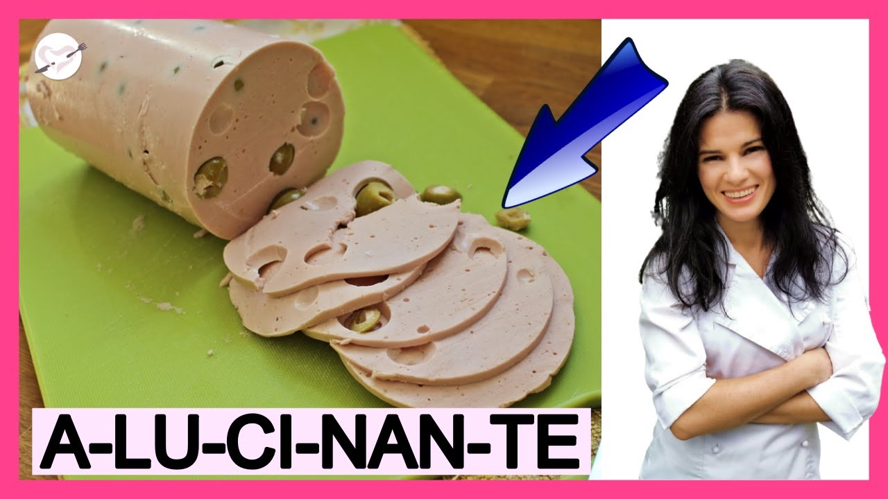 ✅ Cómo hacer MORTADELA VEGANA - En 5 minutos [Sabe IGUAL (mejor) que la de VERDAD] 🤤
