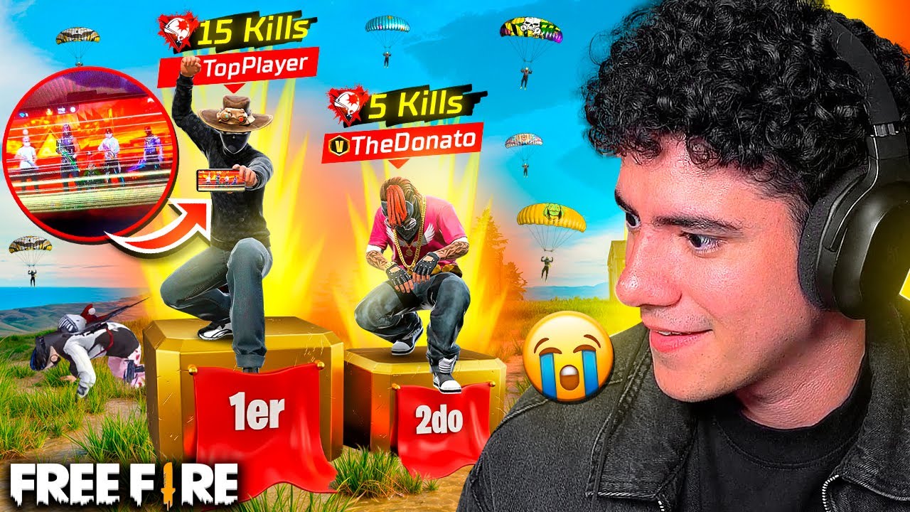 JUGADOR CON CELULAR ROTO NOS HUMILLA A TODOS EN FREE FIRE (PANTALLA RAYADA) - TheDonato