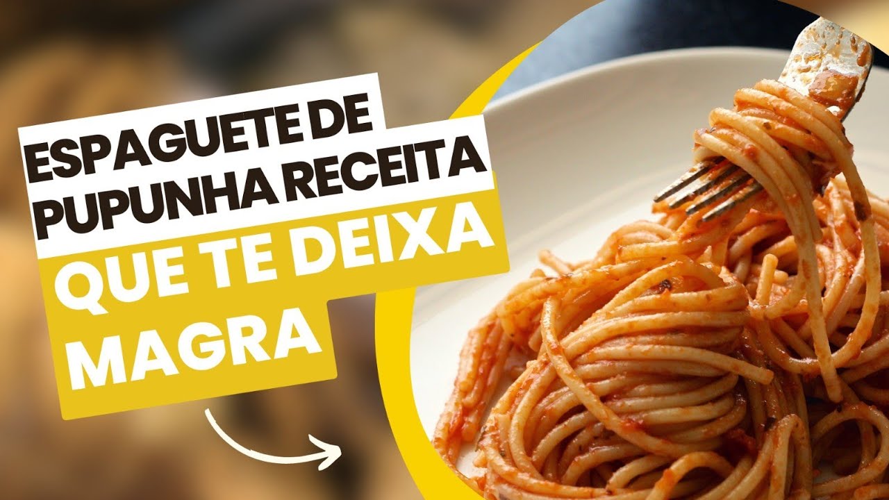 ESPAGUETE DE PUPUNHA  RECEITA QUE NÃO TE ENGORDA !