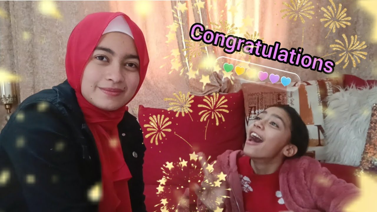 الف مليون مبروك لأحلى طالبة فى اولى ثانوى 💃 نتيجة الترم الاول 🎉