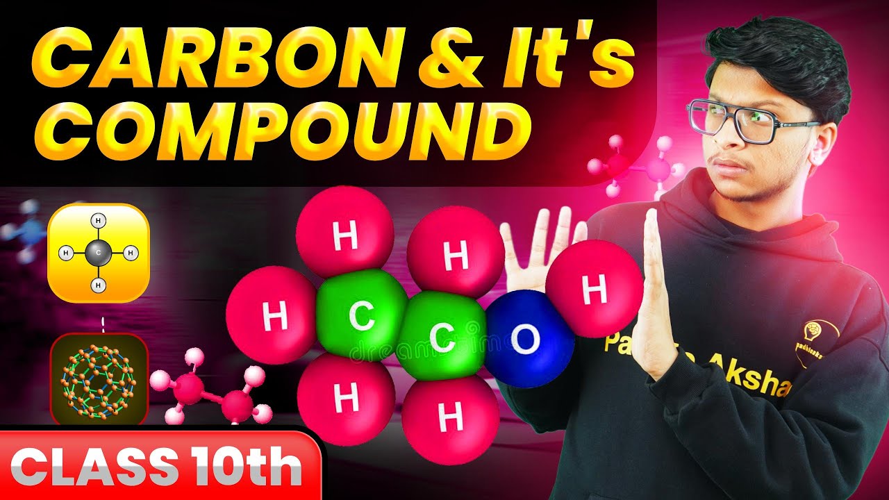 💎Carbon And its Compounds💎 Class 10 ANIMATION- 1 Shot🔥